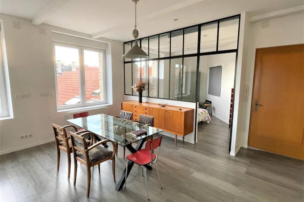 Superbe Loft 100M2 Proche Cathedrale Avec Parking Apartment แร็งส์ ภายนอก รูปภาพ