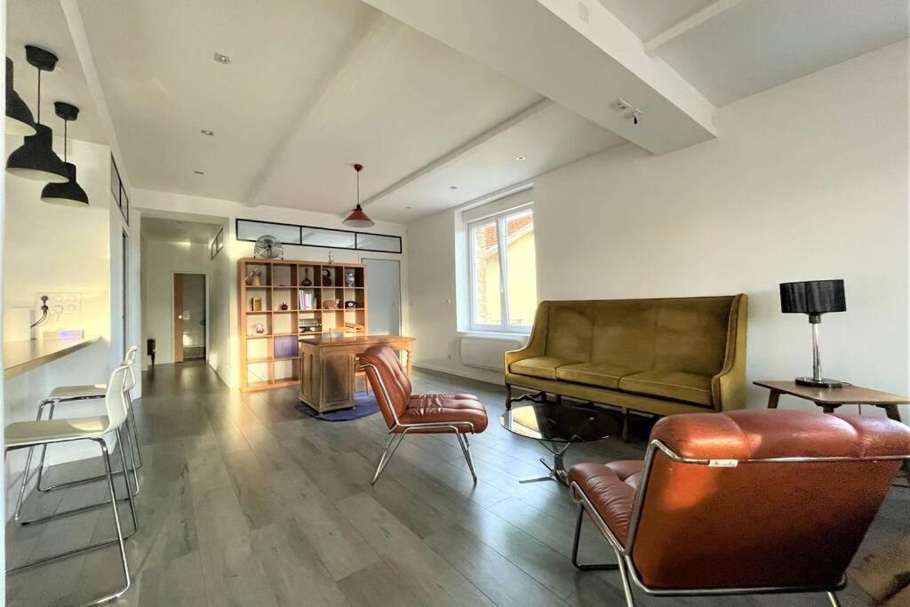 Superbe Loft 100M2 Proche Cathedrale Avec Parking Apartment แร็งส์ ภายนอก รูปภาพ