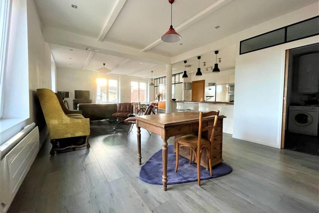 Superbe Loft 100M2 Proche Cathedrale Avec Parking Apartment แร็งส์ ภายนอก รูปภาพ