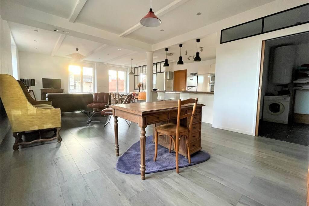 Superbe Loft 100M2 Proche Cathedrale Avec Parking Apartment แร็งส์ ภายนอก รูปภาพ